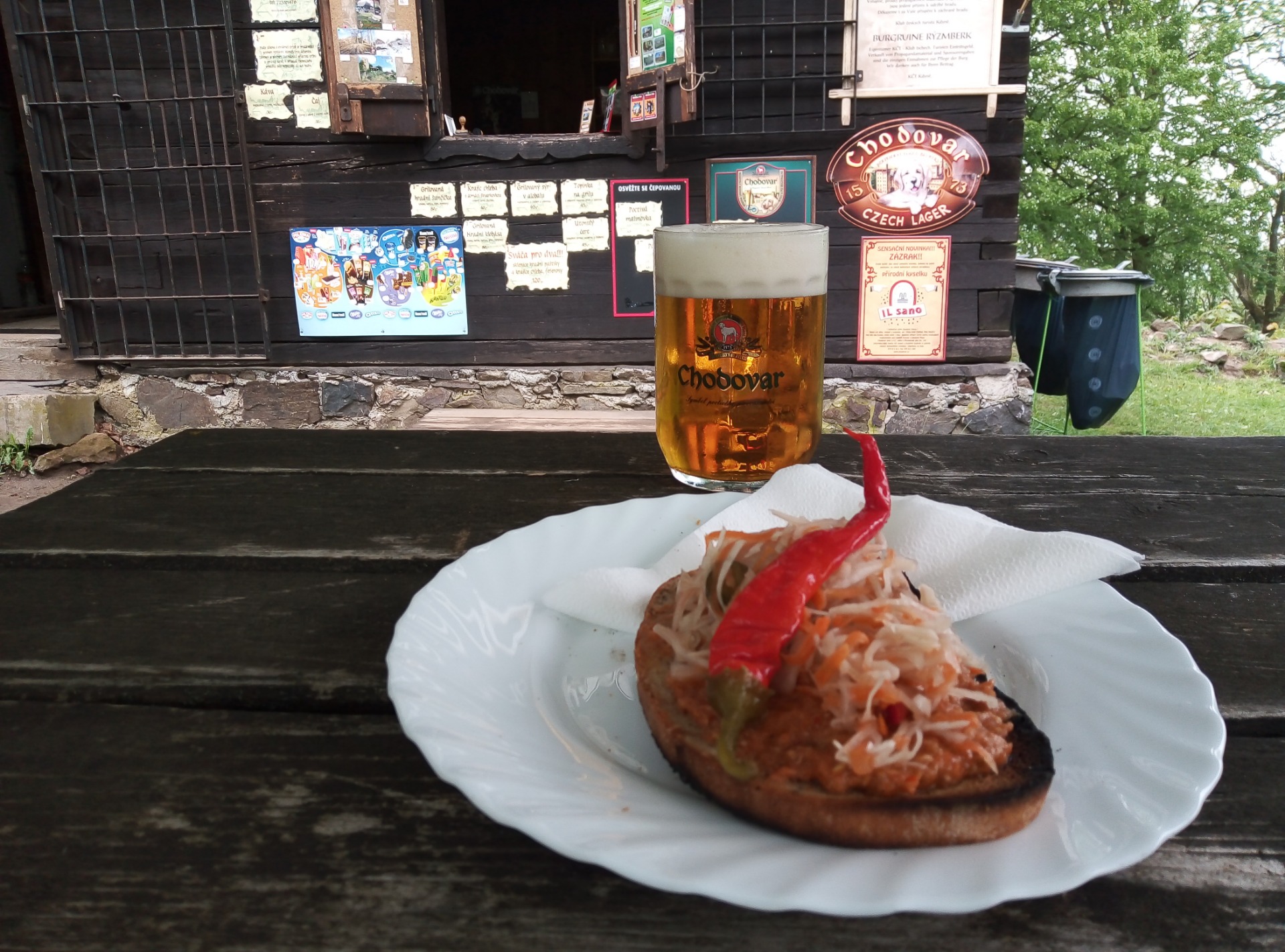 Grilovaná Hradní topinka